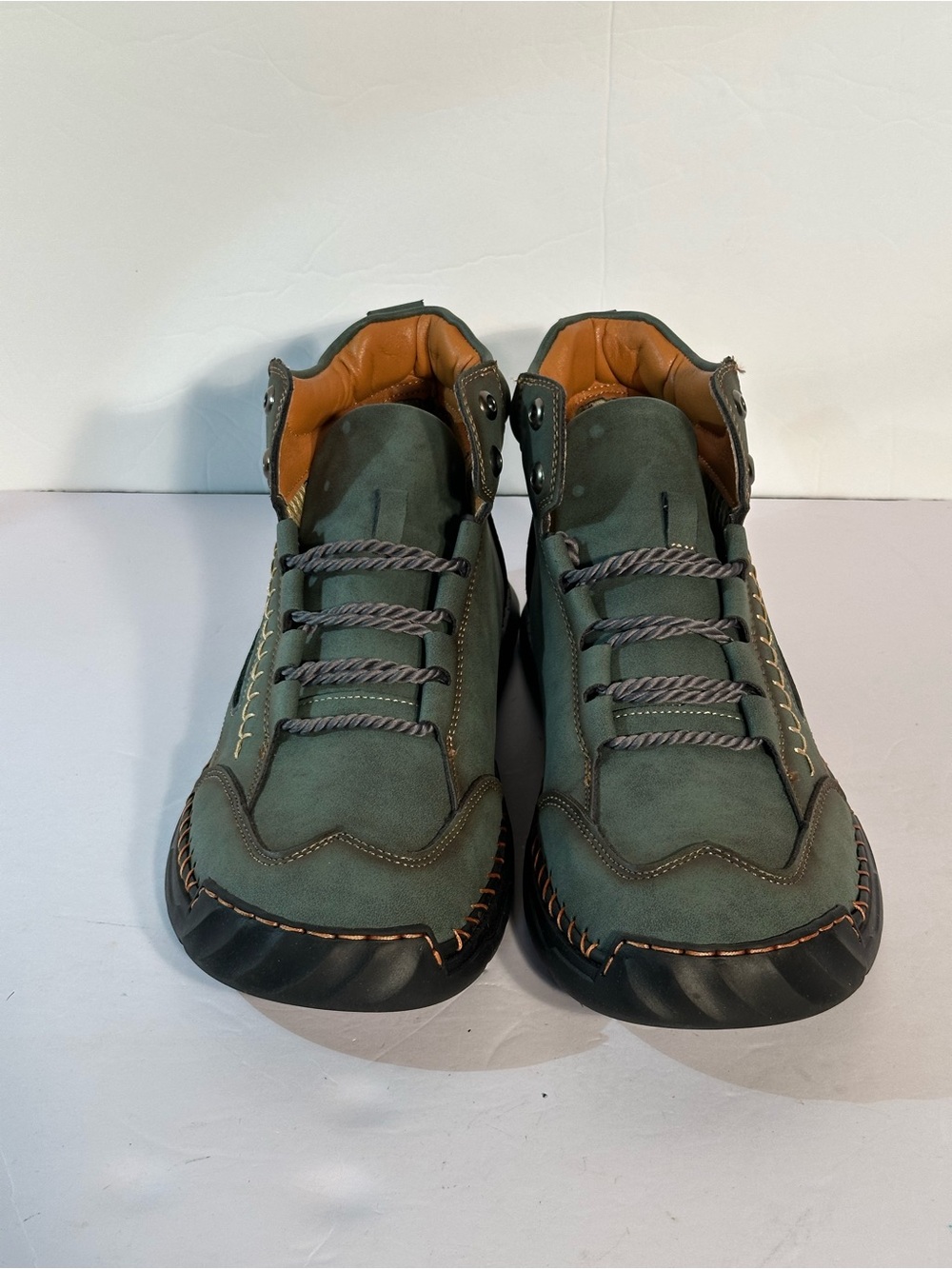 SALKIN USA Trail Hiking Camp Boots Euro Size 42 Green Barefoot NWOT Size 8.5-9 - Picture 2 of 10
